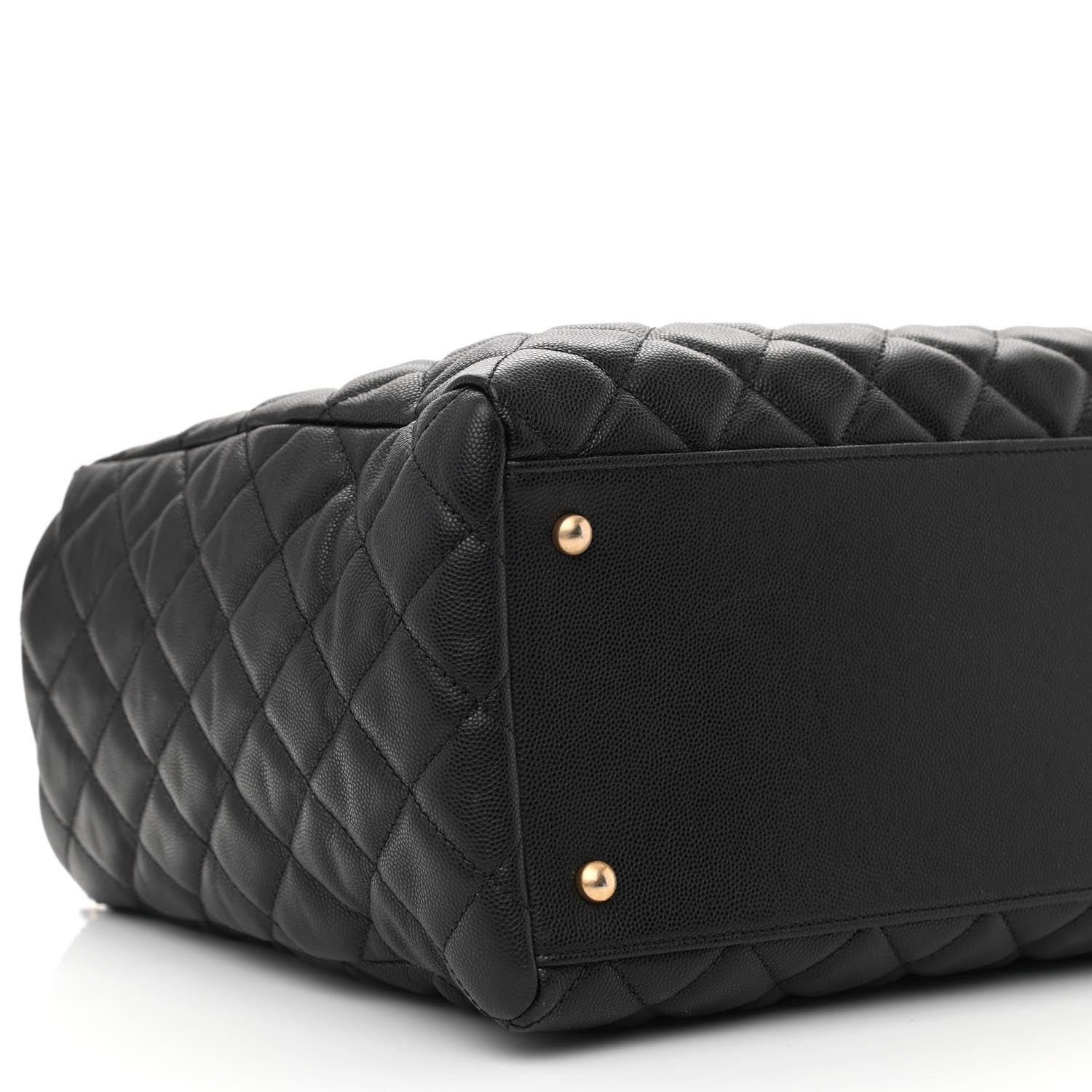 Chanel Caviar Quilted Large Coco Handle Shopping Tote Black 12 of 13
