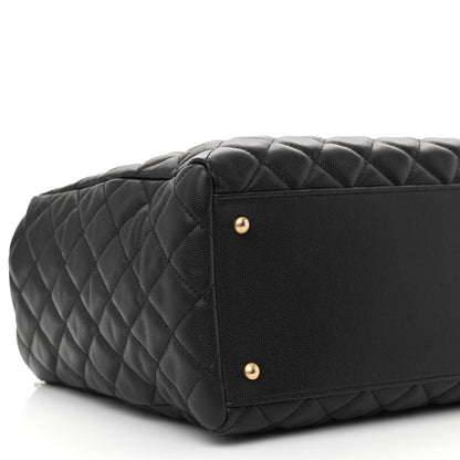 Chanel Caviar Quilted Large Coco Handle Shopping Tote Black 12 of 13