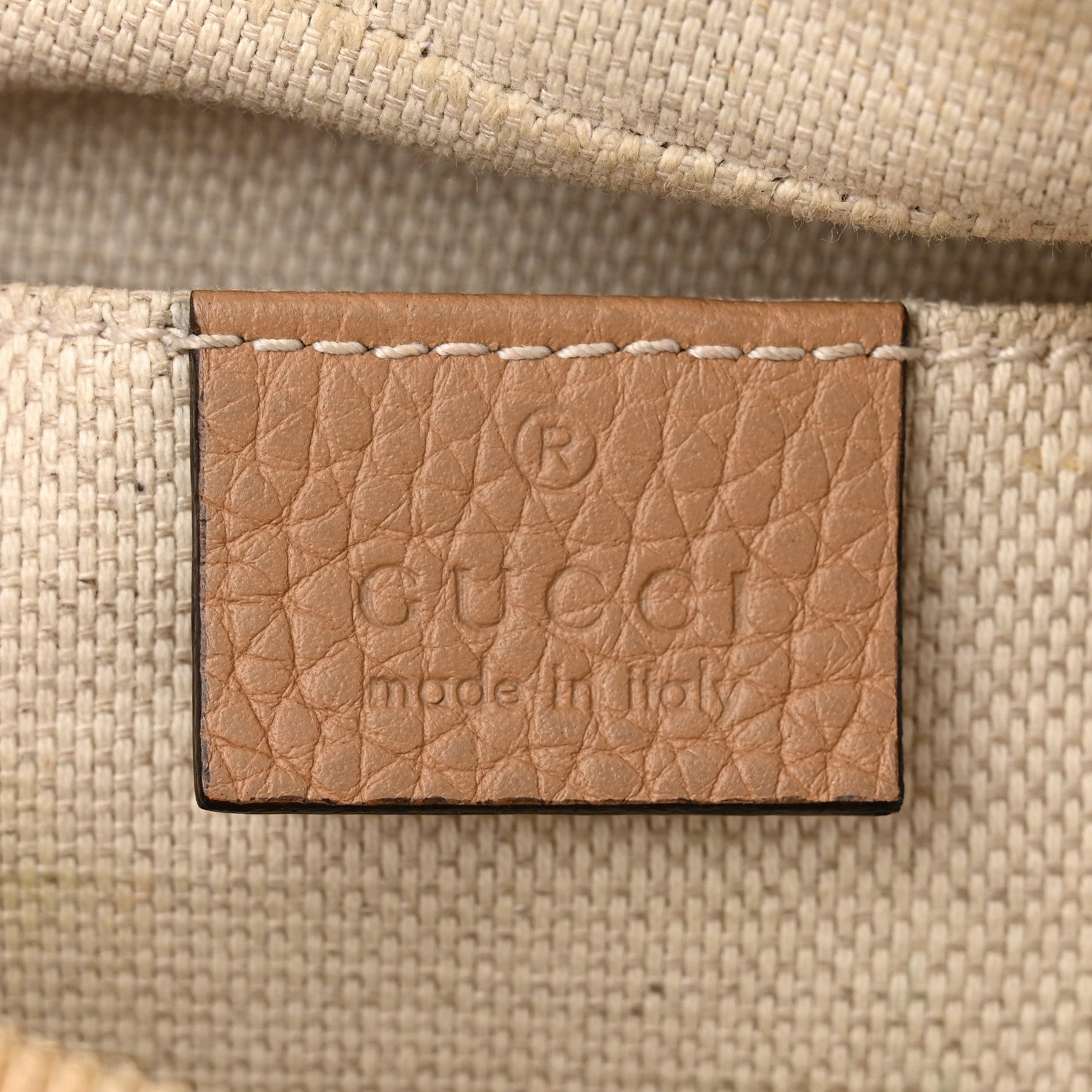 Gucci Pebbled Calfskin Small Soho Disco Bag Camelia 6 of 12