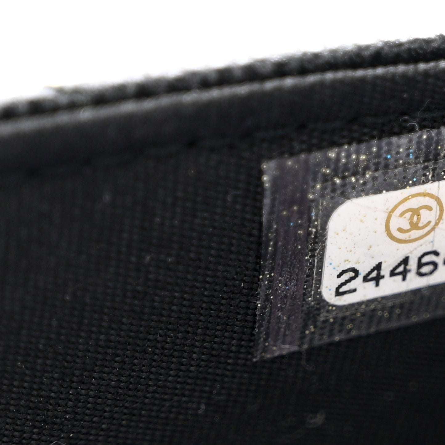 Caviar Quilted Golden Class Wallet On Chain WOC Black