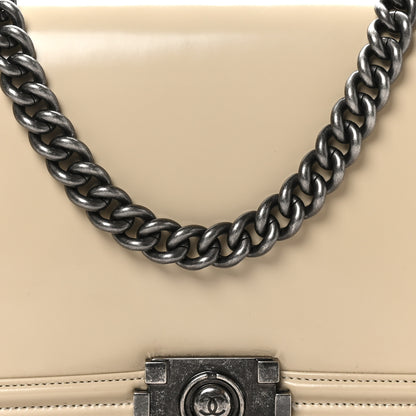 Chanel Patent New Medium Boy Reverso Flap Beige 8 of 11