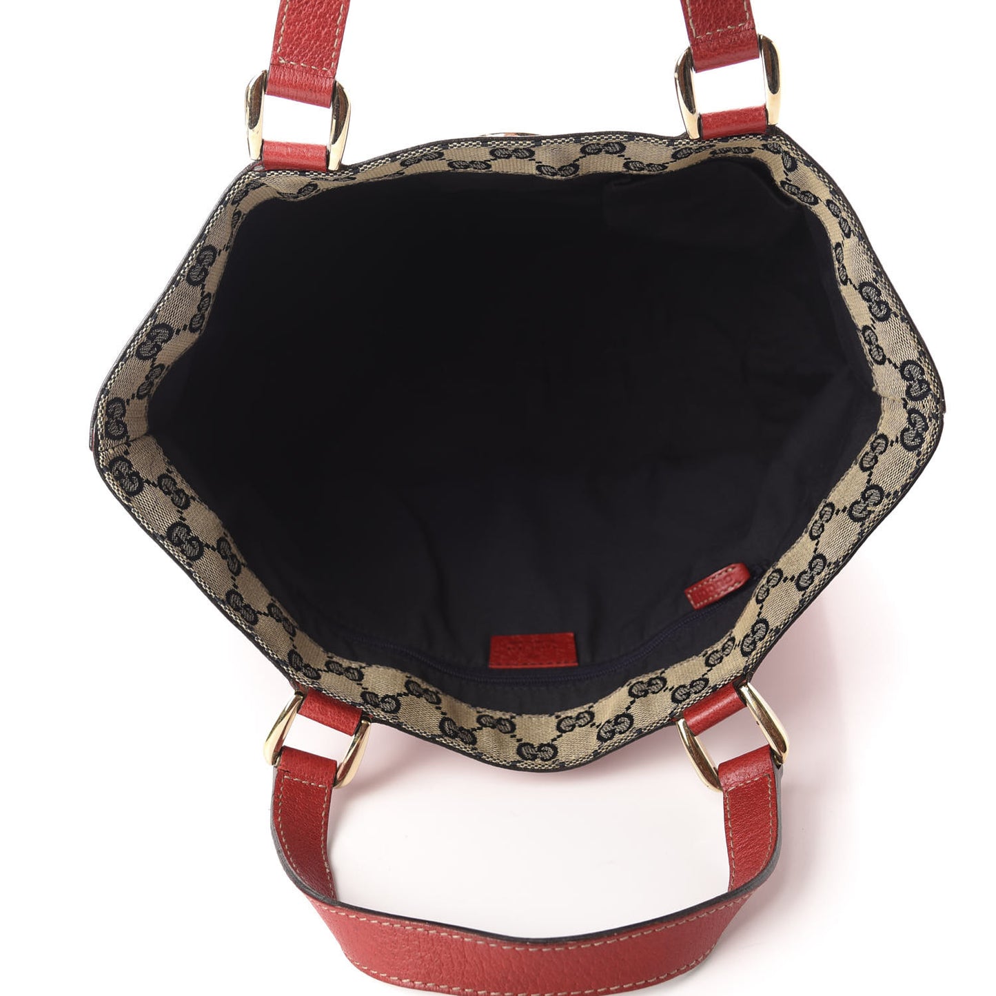 Calfskin Small Abbey Tote Red