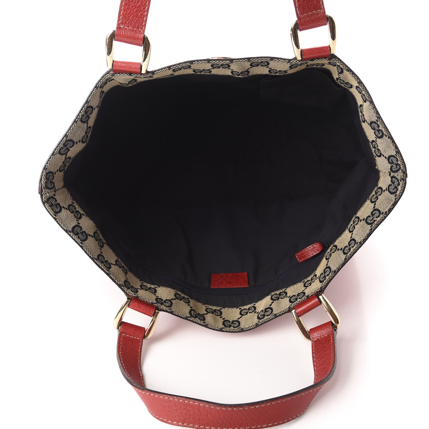 Gucci Calfskin Small Abbey Tote Red 5 of 11