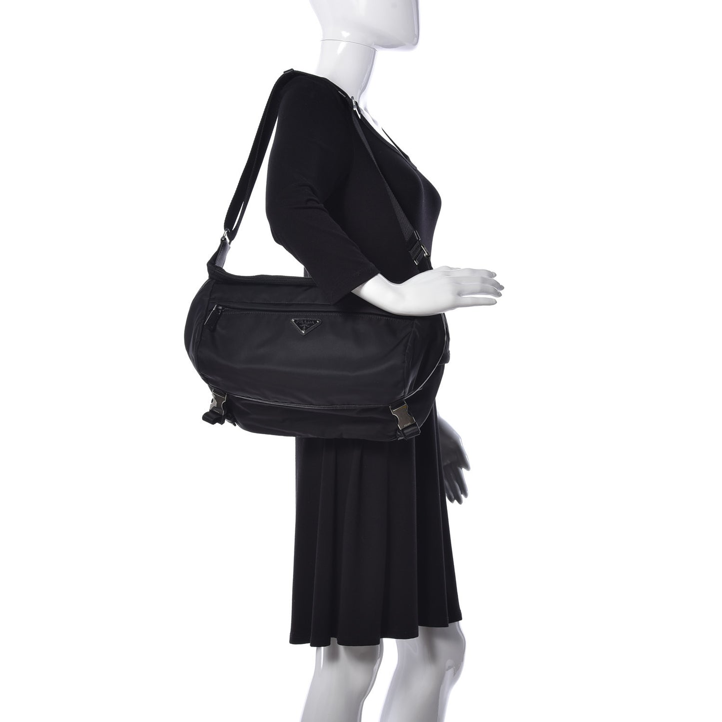 Tessuto Nylon Belt Bag Black
