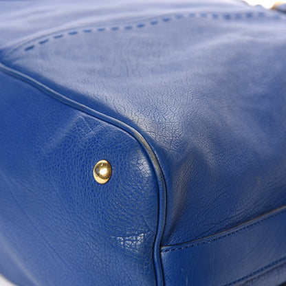 Saint Laurent Calfskin Oversized Muse Blue 6 of 13