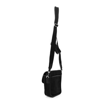 Prada Re-Nylon Saffiano Mini Pocket Single Snap Buckle Messenger Bag Black 3 of 10
