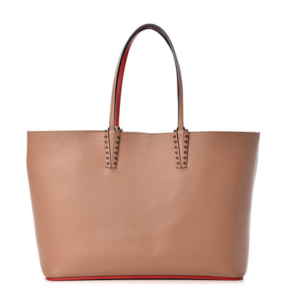 Christian Louboutin Calfskin Spikes East West Cabata Tote Nude 3 of 20