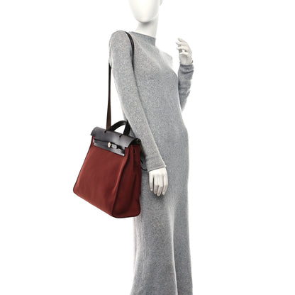 Hermes Toile Vache Hunter Herbag Zip 39 MM Rouge H Ebene 3 of 12