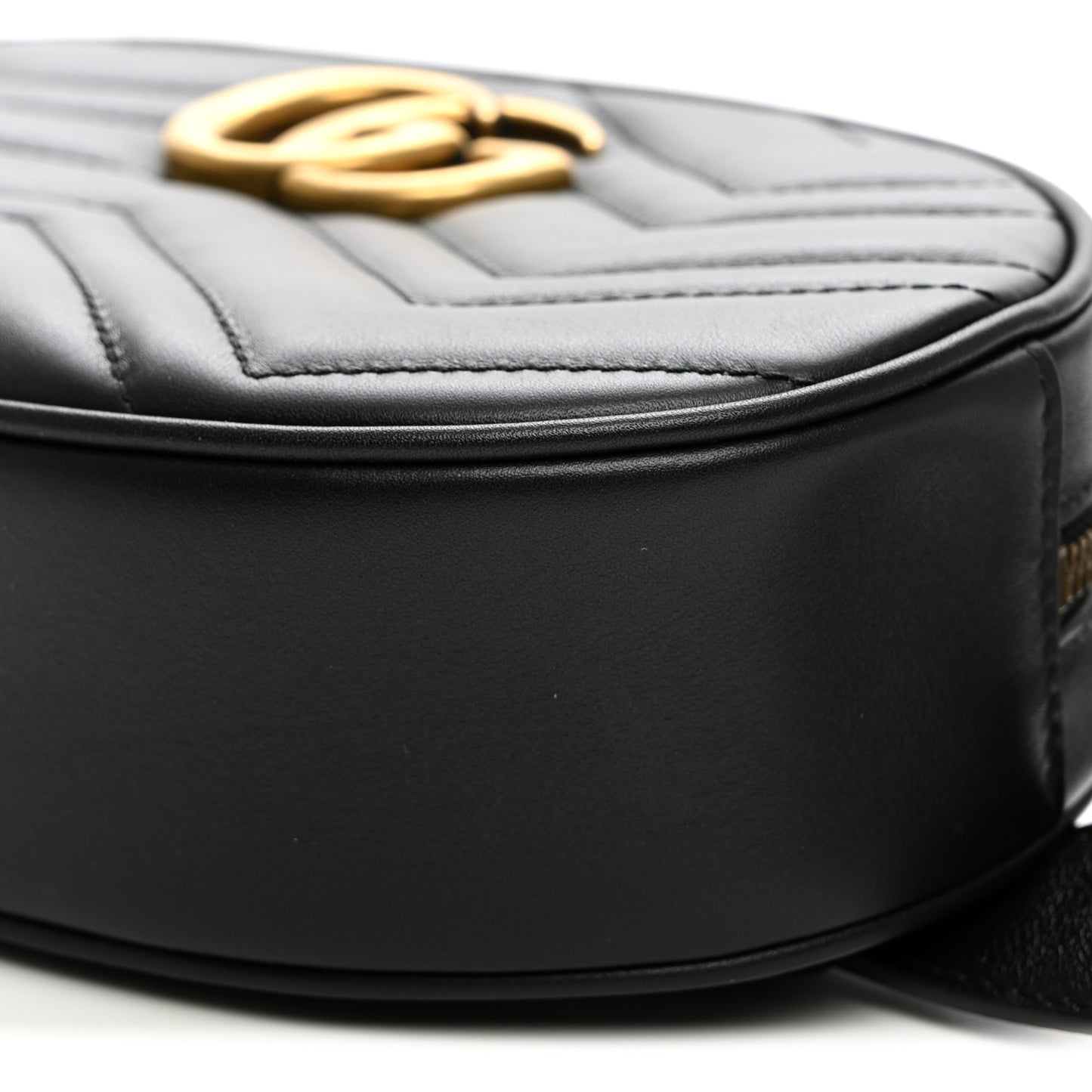 Calfskin Matelasse GG Marmont Belt Bag 85 34 Black