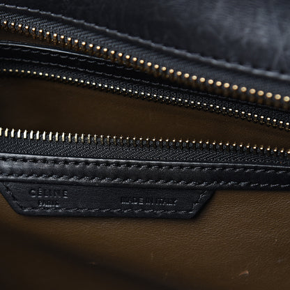 Celine Calfskin Nubuck Suede Micro Tri-Color Luggage Blue 5 of 8
