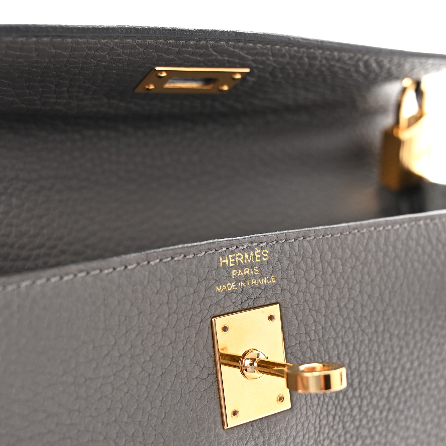 Hermes Togo Kelly Retourne 25 Etain 6 of 10
