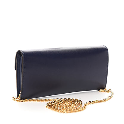 Fendi Vitello Liberty Lucido F is Fendi Continental Envelope Wallet On Chain Blueberry 2 of 9