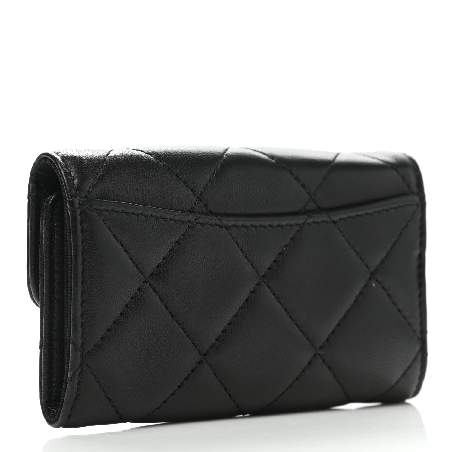 Chanel Lambskin Quilted 6 Key Holder Black 3 of 9