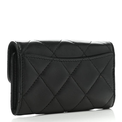 Chanel Lambskin Quilted 6 Key Holder Black 3 of 9