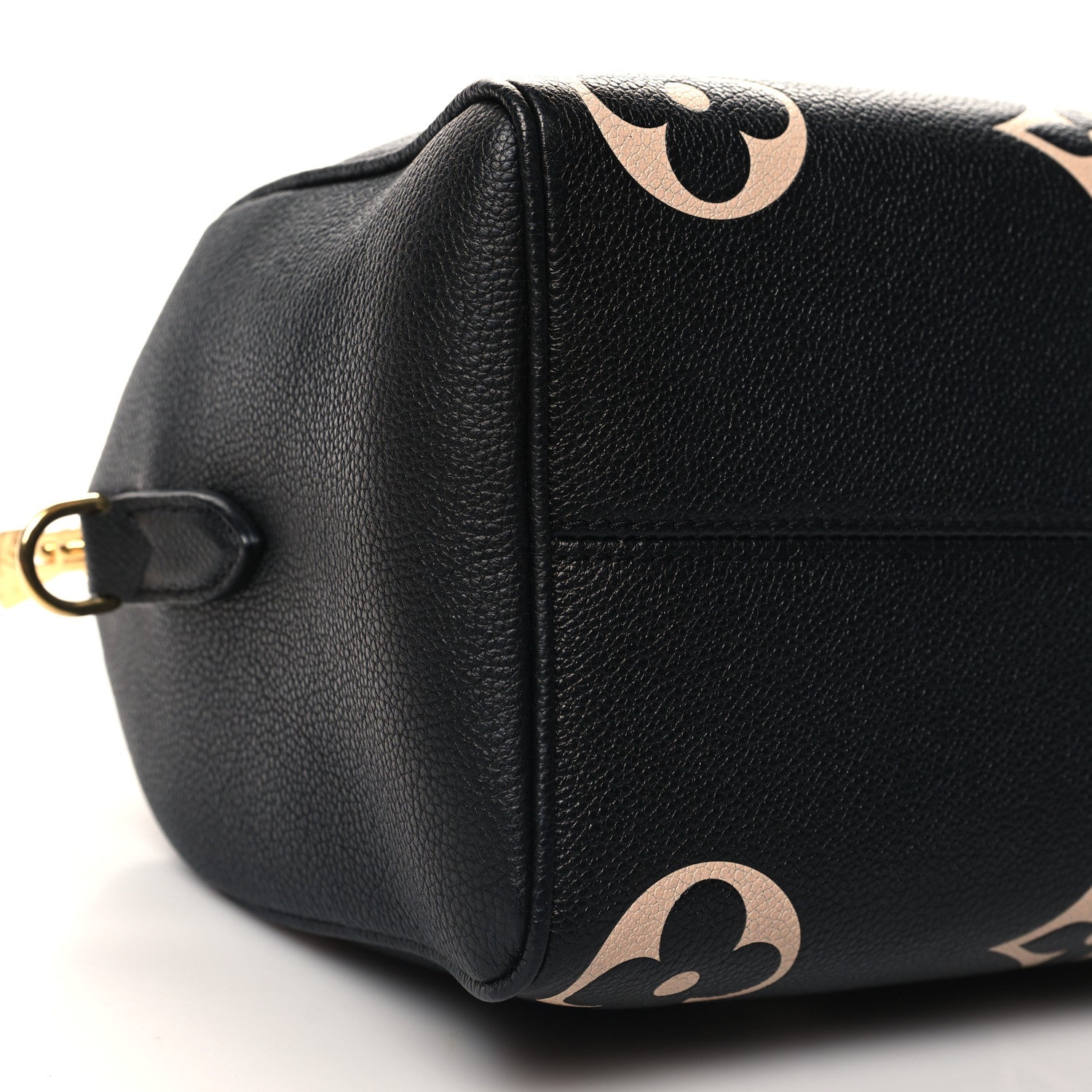 Louis Vuitton Empreinte Monogram Giant Speedy Bandouliere 25 Black Beige 8 of 9