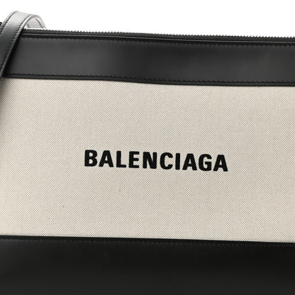 Balenciaga Cotton Canvas Pochette Crossbody Bag Black 8 of 10