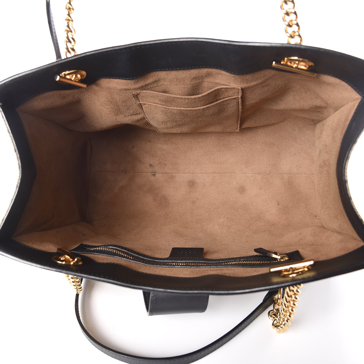 Gucci GG Supreme Monogram Medium Padlock Tote Black 5 of 13