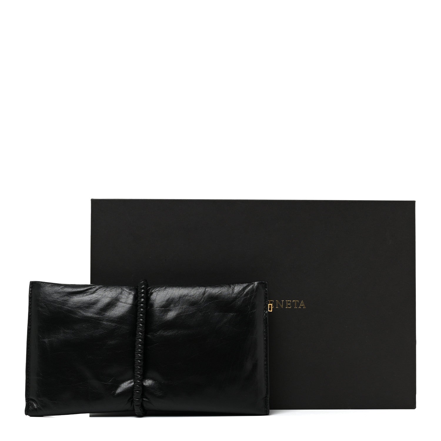 Bottega Veneta Calfskin Padded Bi Fold Clutch Black 14 of 14