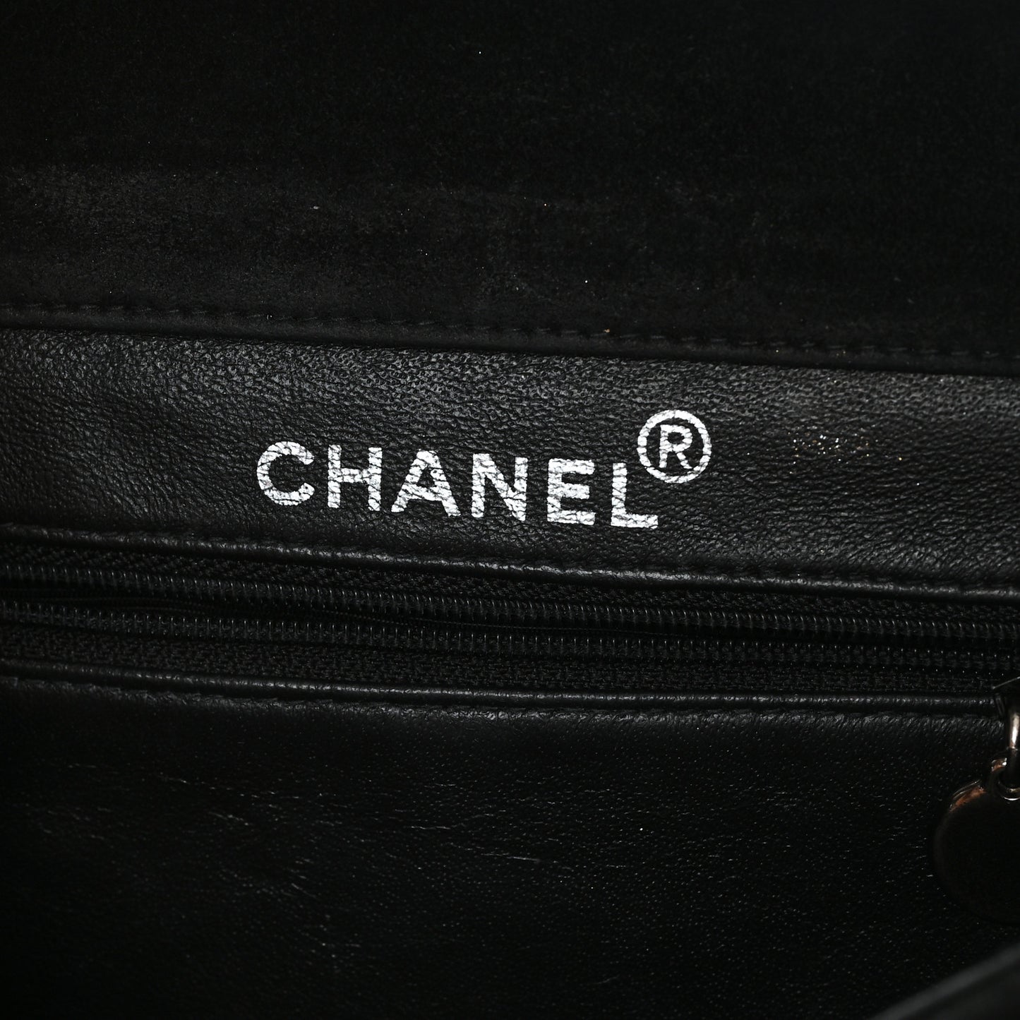 Suede Quilted Double Sided Small Flap Black