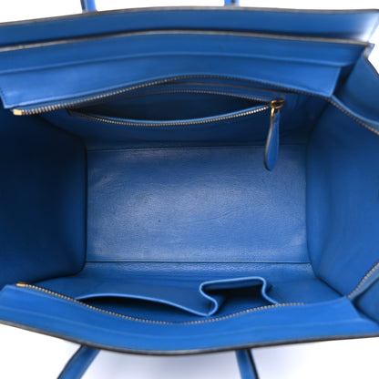 Celine Smooth Calfskin Mini Luggage Royal Blue 4 of 21