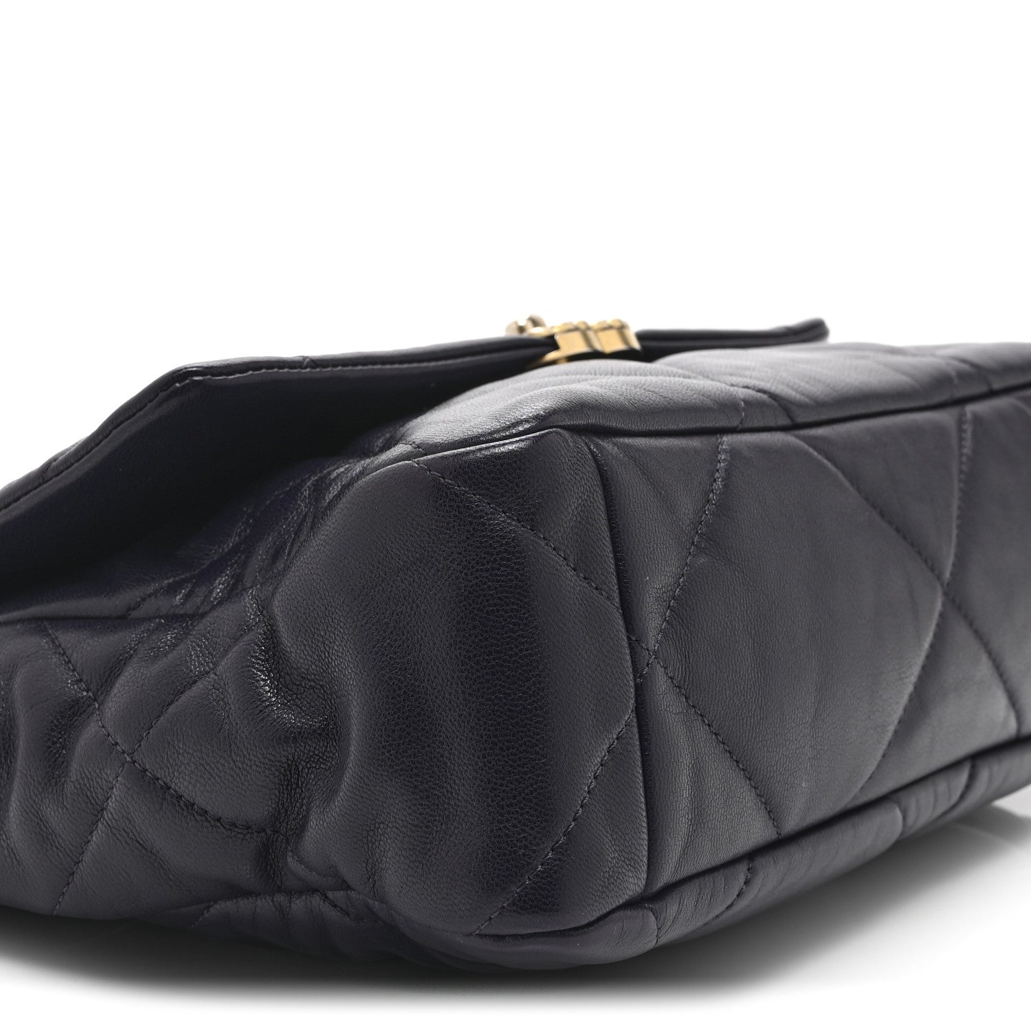 Chanel Goatskin Quilted Large Chanel 19 Flap Puple 9 of 11