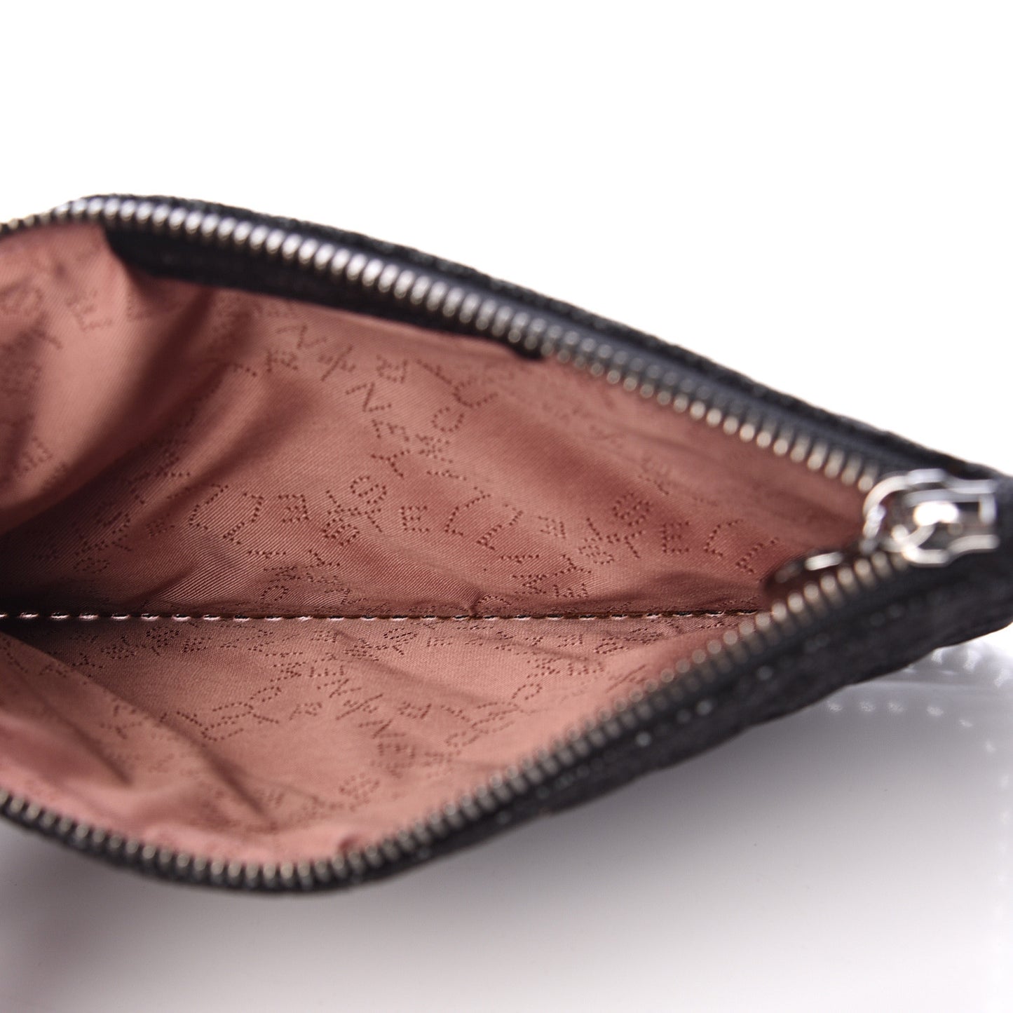 Shaggy Deer Quilted Falabella Wristlet Black