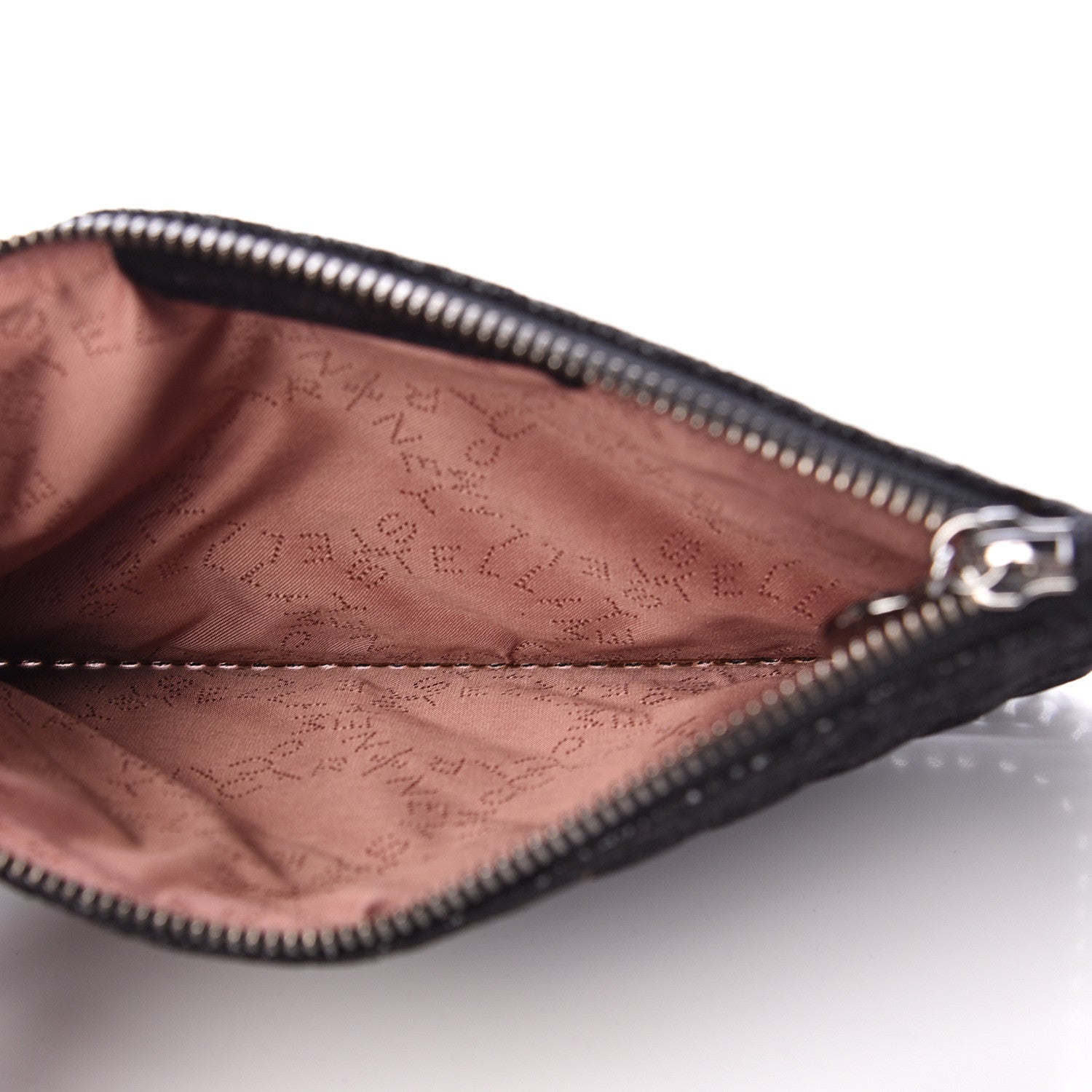 Stella McCartney Shaggy Deer Quilted Falabella Wristlet Black 4 of 10