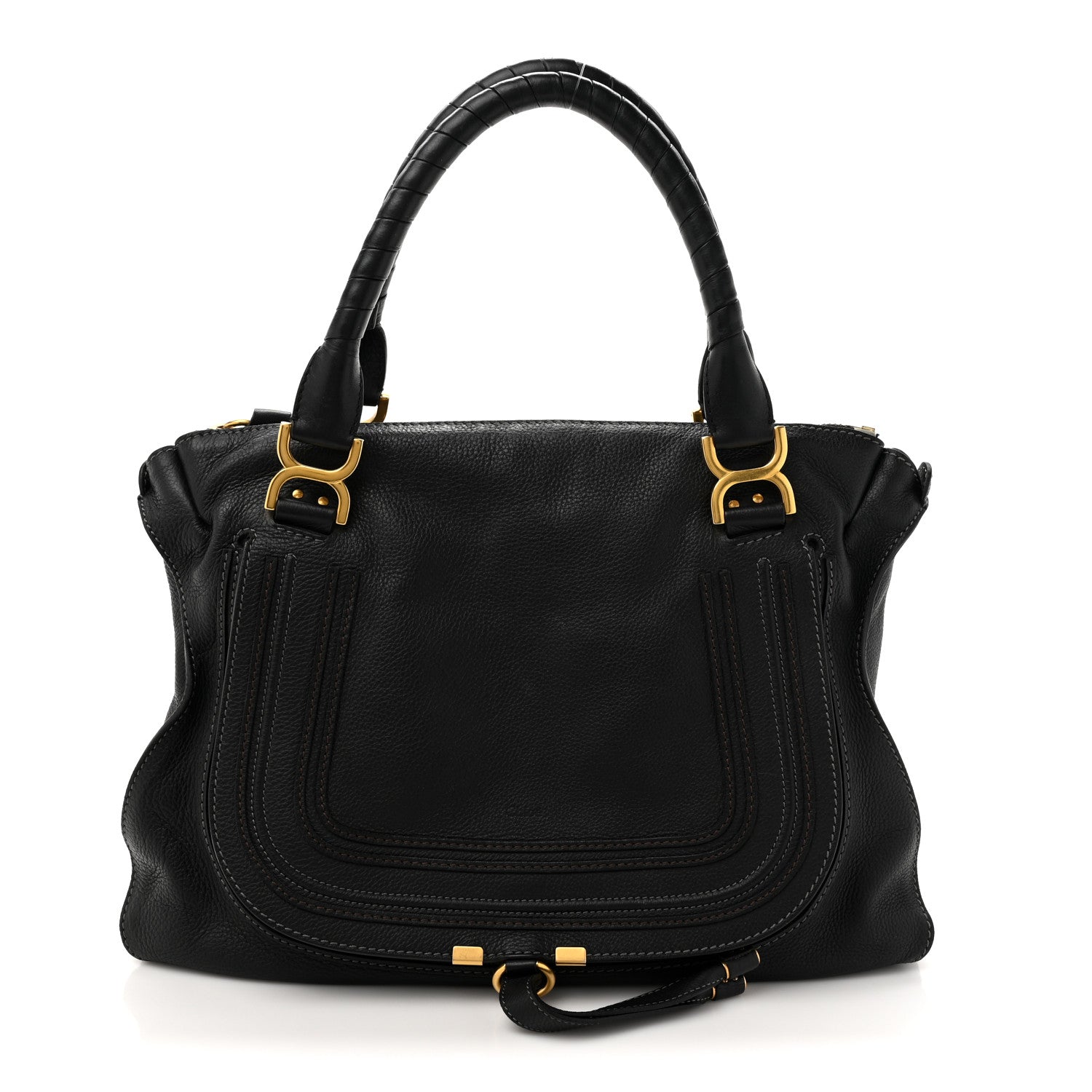 Chloe Calfskin Large Marcie Satchel Black 1 of 11