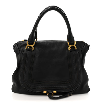 Chloe Calfskin Large Marcie Satchel Black 1 of 11