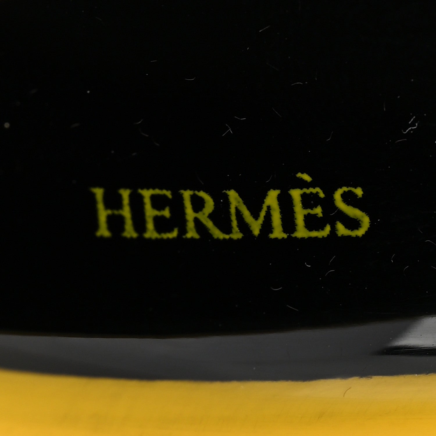 Hermes Lacquered Wood Assam Bracelet S Jaune Soleil 4 of 6