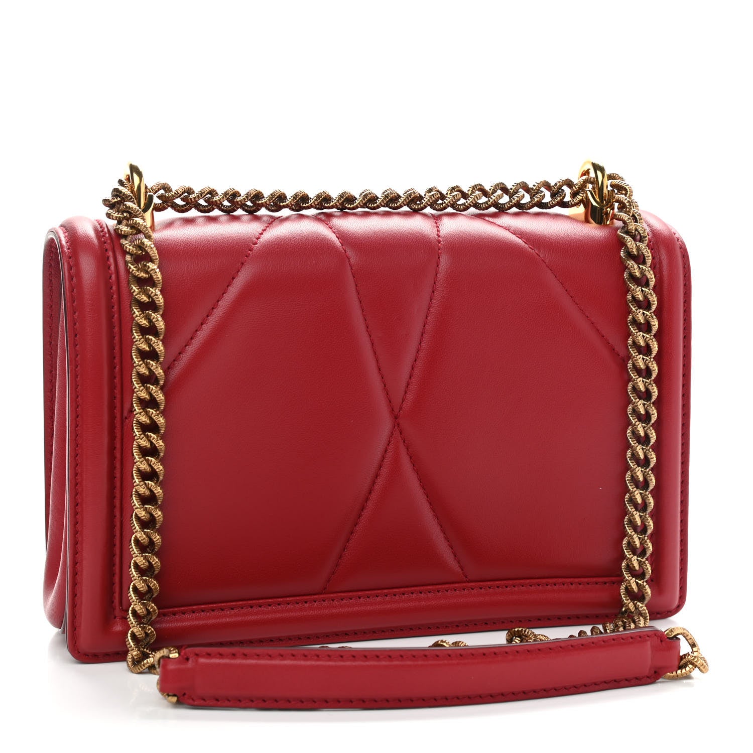 Dolce & Gabbana Nappa Devotion Crossbody Bag Rosso Papavero 3 of 10