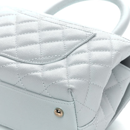 Chanel Caviar Quilted Mini Coco Handle Flap Light Blue 13 of 13