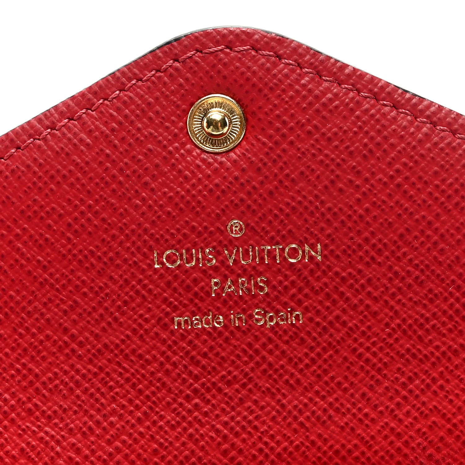 Louis Vuitton Damier Ebene Josephine Wallet Red 7 of 7