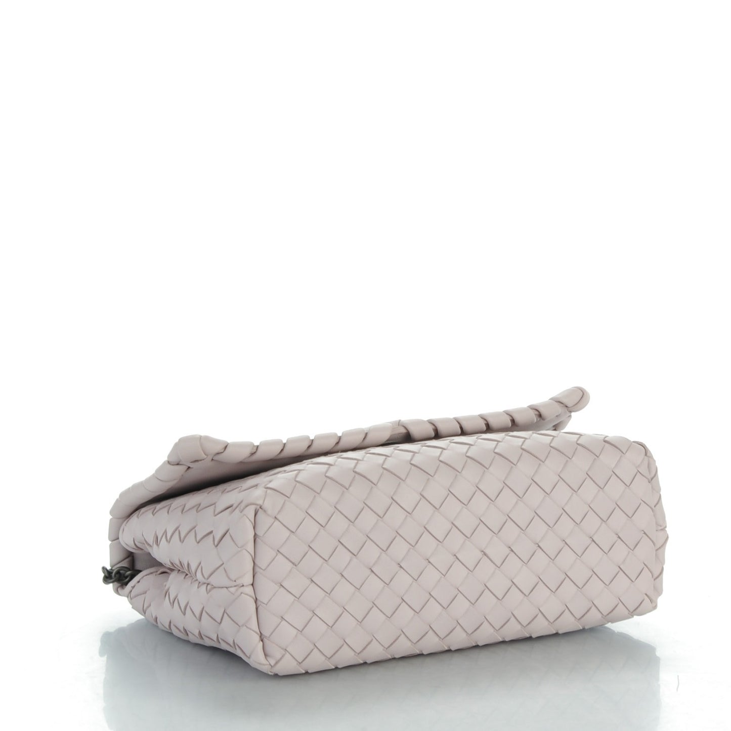 Nappa Intrecciato Baby Olimpia Shoulder Bag Rose Buvard
