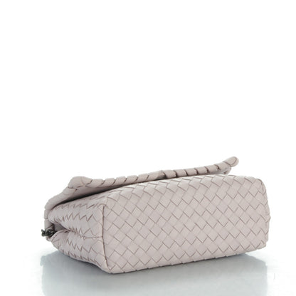 Bottega Veneta Nappa Intrecciato Baby Olimpia Shoulder Bag Rose Buvard 4 of 9