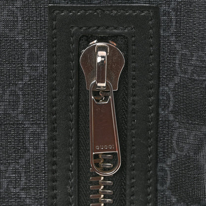 Gucci GG Supreme Monogram Web Belt Bag Black Grey 11 of 14