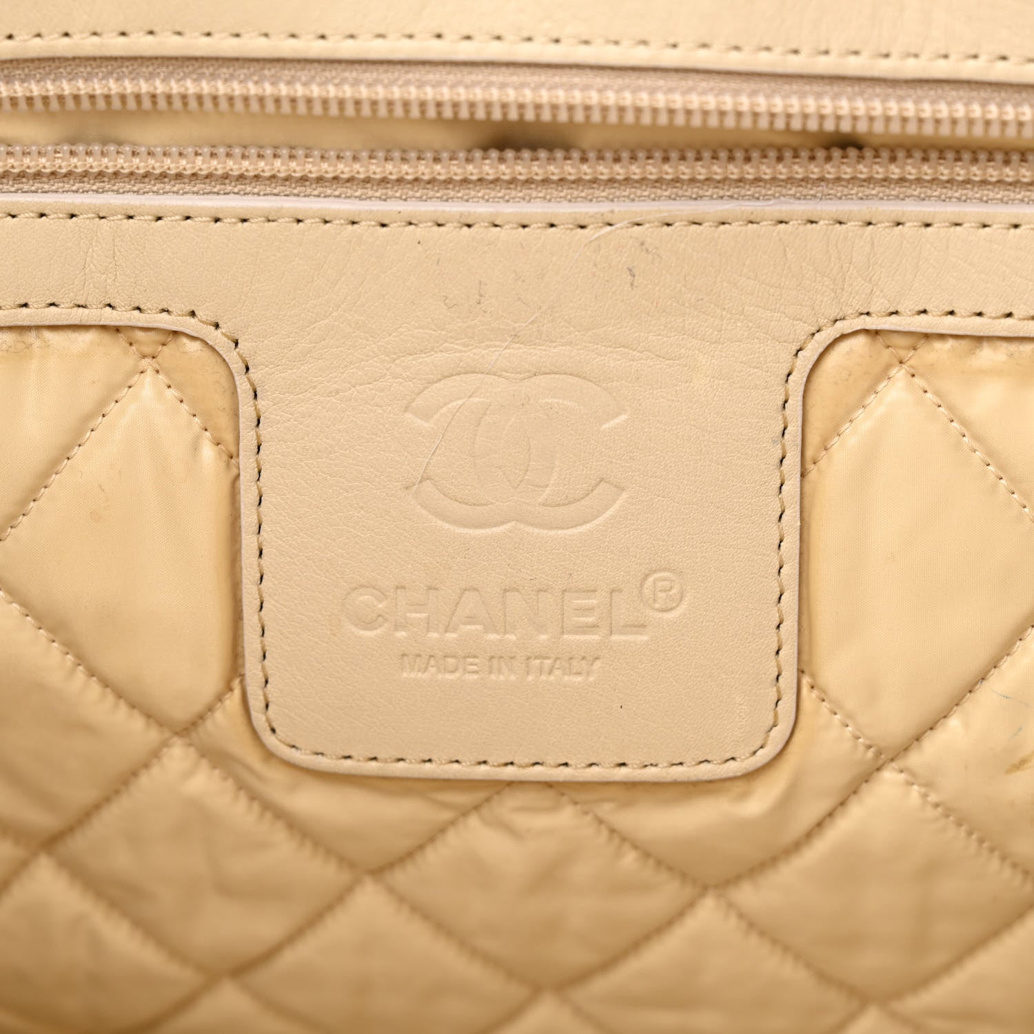 Chanel Nylon Quilted Medium Coco Cocoon Reversible Tote Khaki 6 of 15