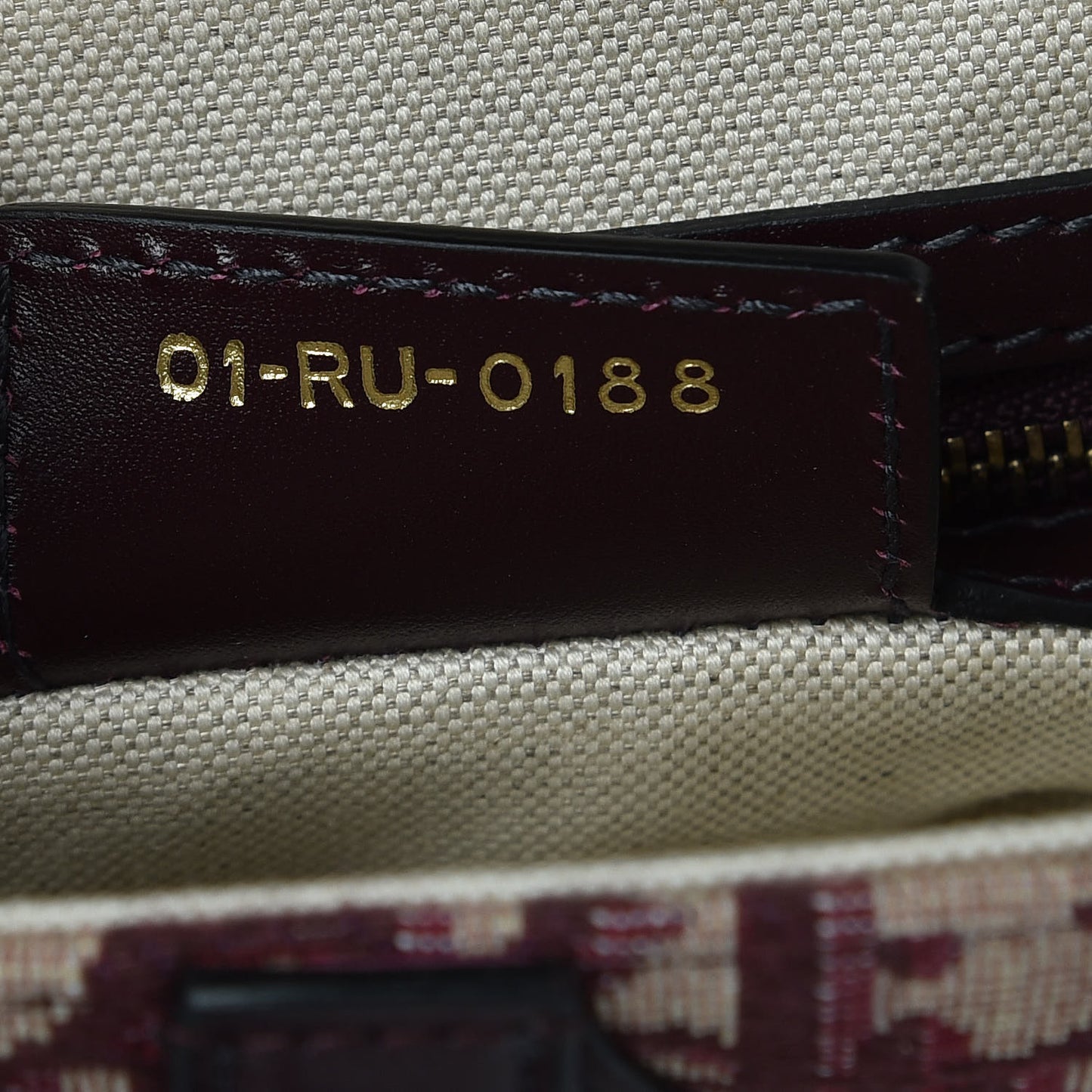 Oblique Saddle Bag Burgundy