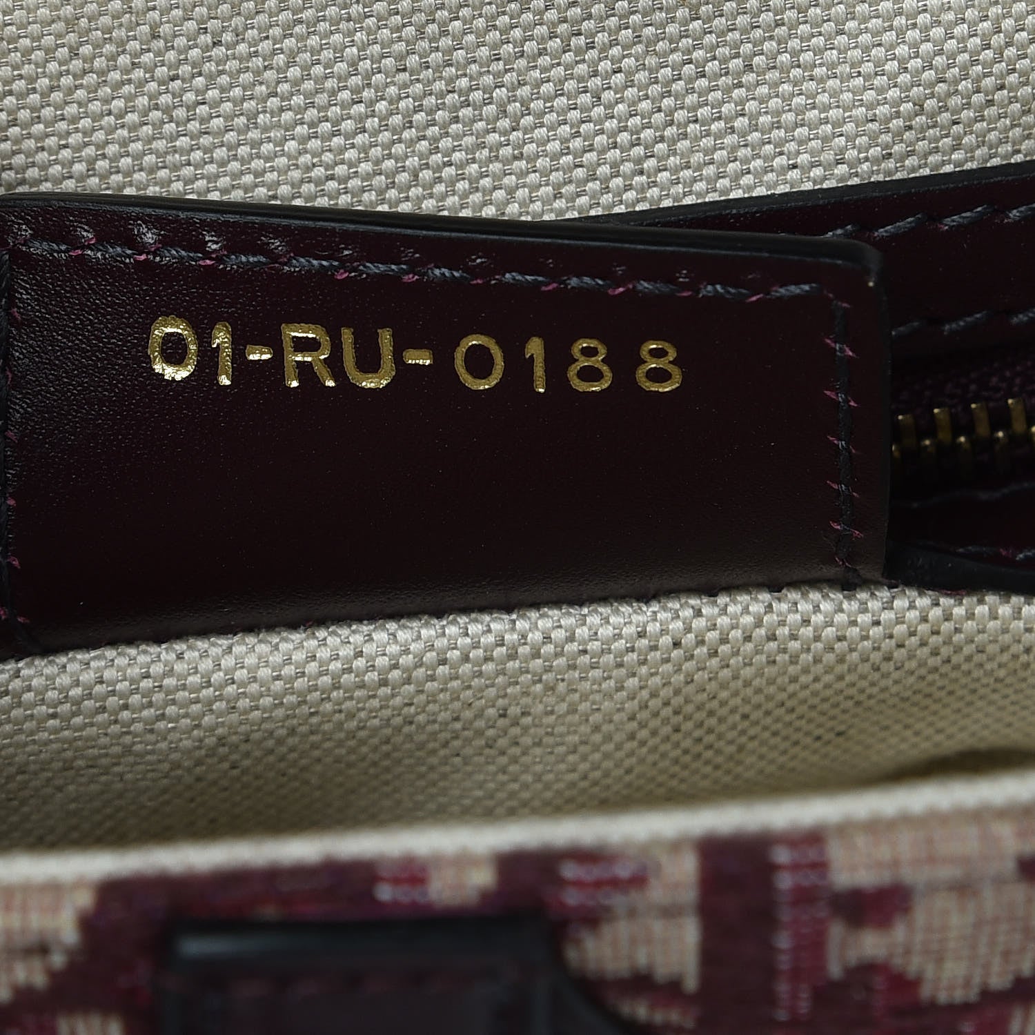 Christian Dior Oblique Saddle Bag Burgundy 7 of 8