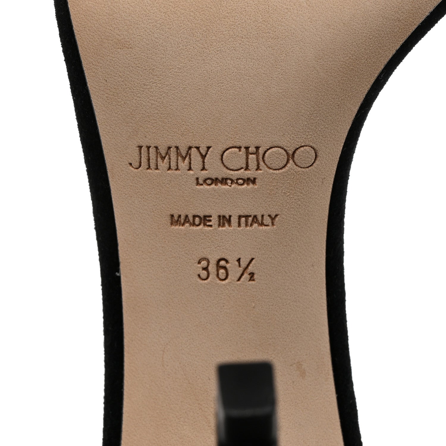 Jimmy Choo Suede Jewel Dochas 100 Open Toe Sandals 36.5 Black 7 of 8