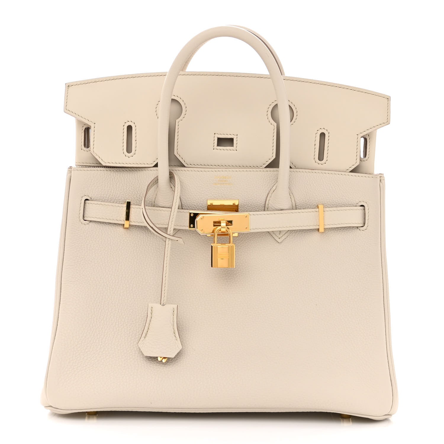 Hermes Togo Swift Canvas 3 in 1 Birkin 30 Craie 4 of 17