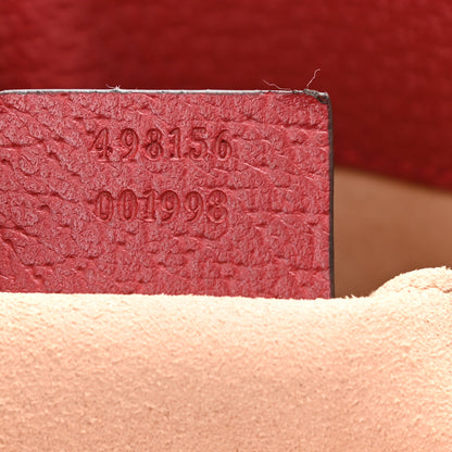 Gucci GG Supreme Monogram Flora Small Padlock Tote Red 8 of 12