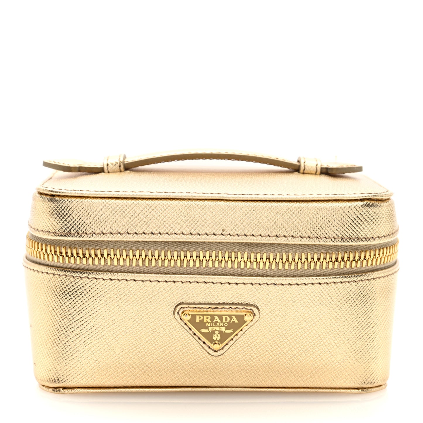Saffiano Beauty Case Platino