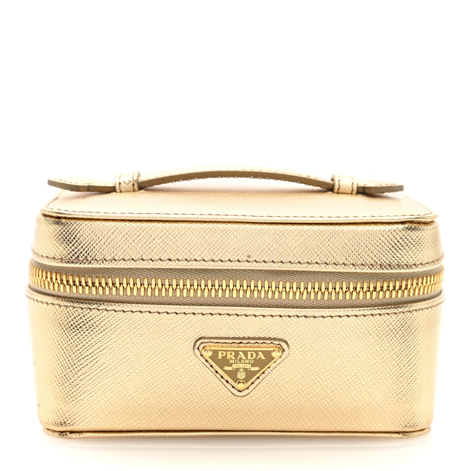 Prada Saffiano Beauty Case Platino 1 of 7