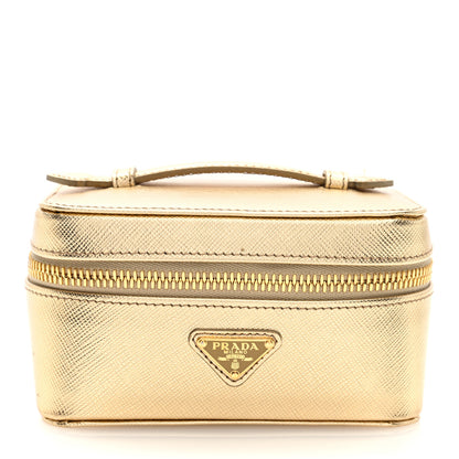 Prada Saffiano Beauty Case Platino 1 of 7