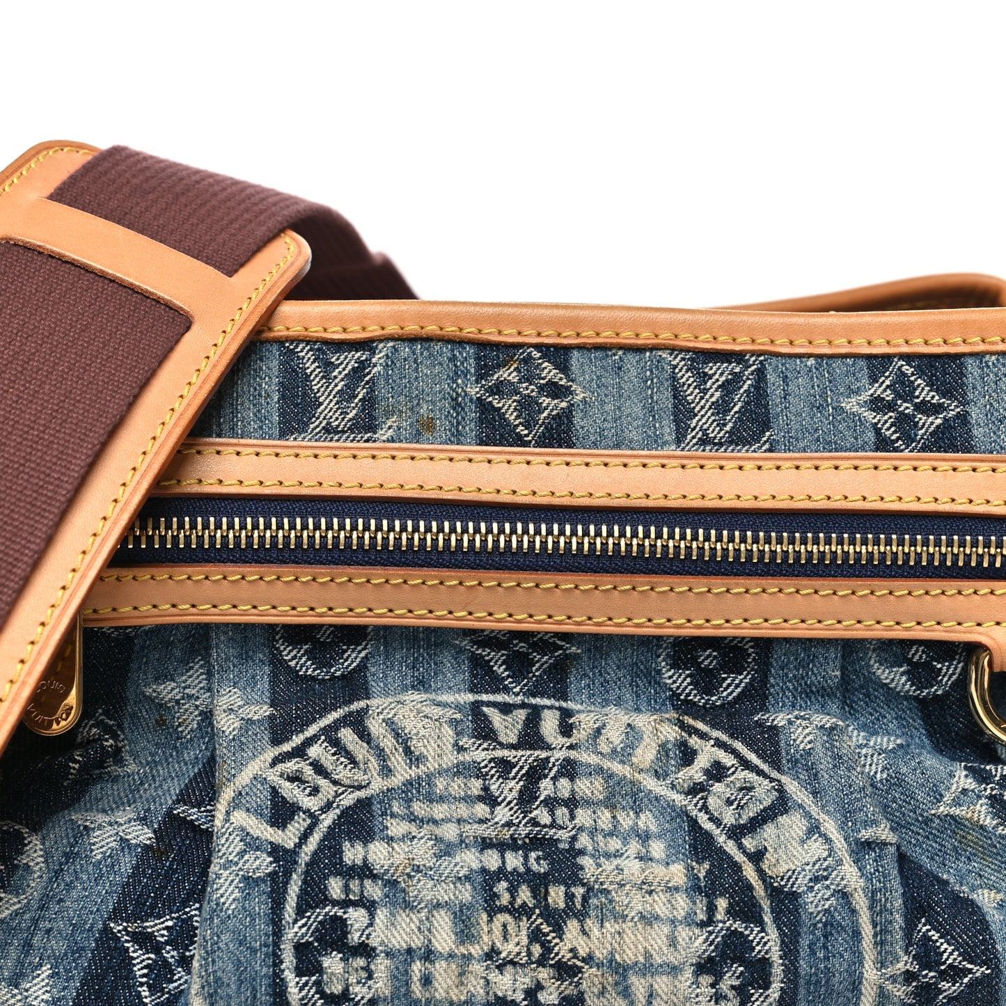 Denim Raye Porte Epaule MM