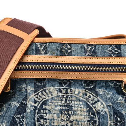 Louis Vuitton Denim Raye Porte Epaule MM 7 of 13