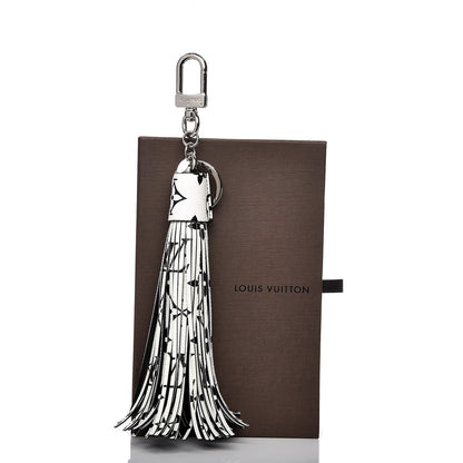 Louis Vuitton Monogram Tassel Bag Charm White 5 of 5