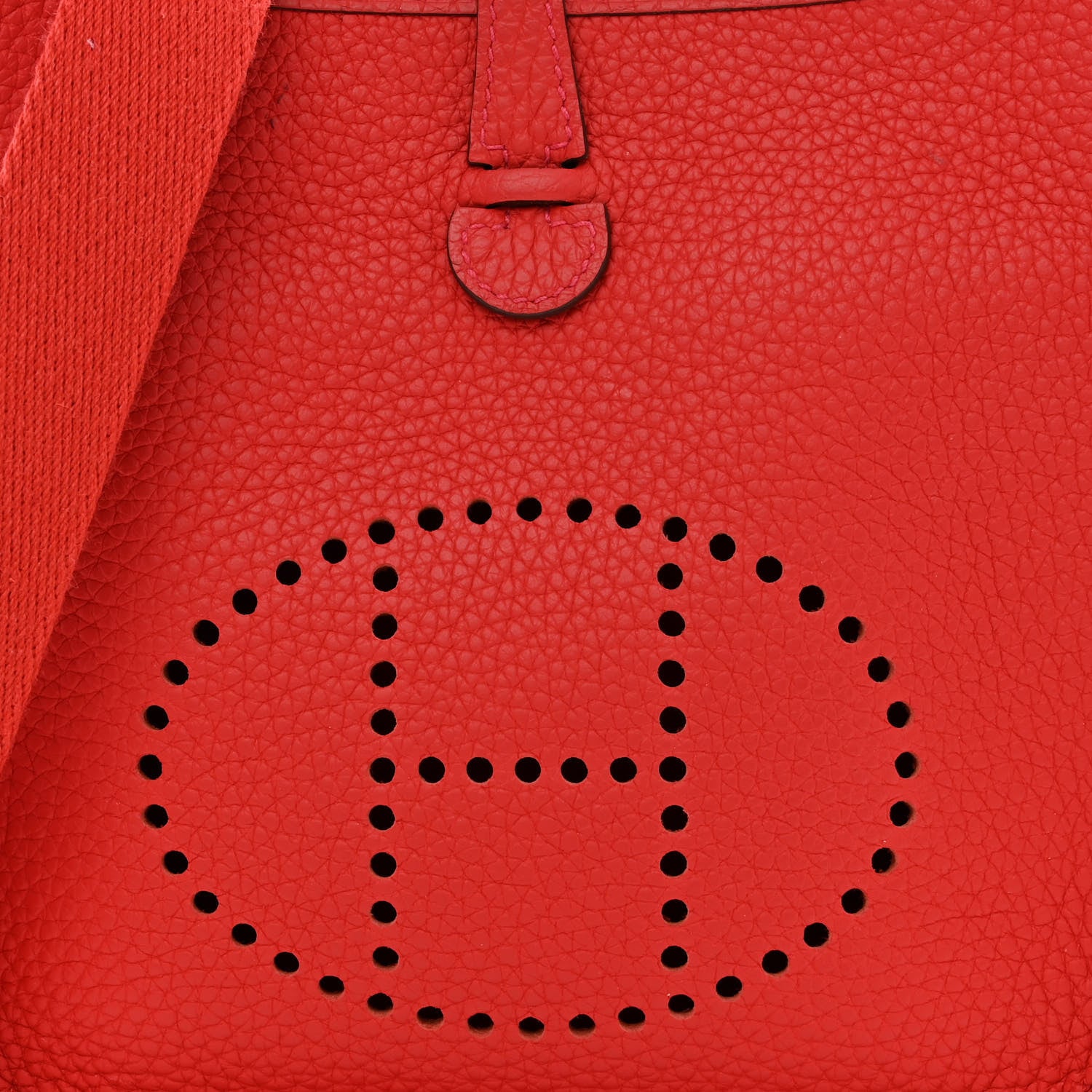 Hermes Taurillon Clemence Evelyne TPM Rouge Casaque 8 of 11