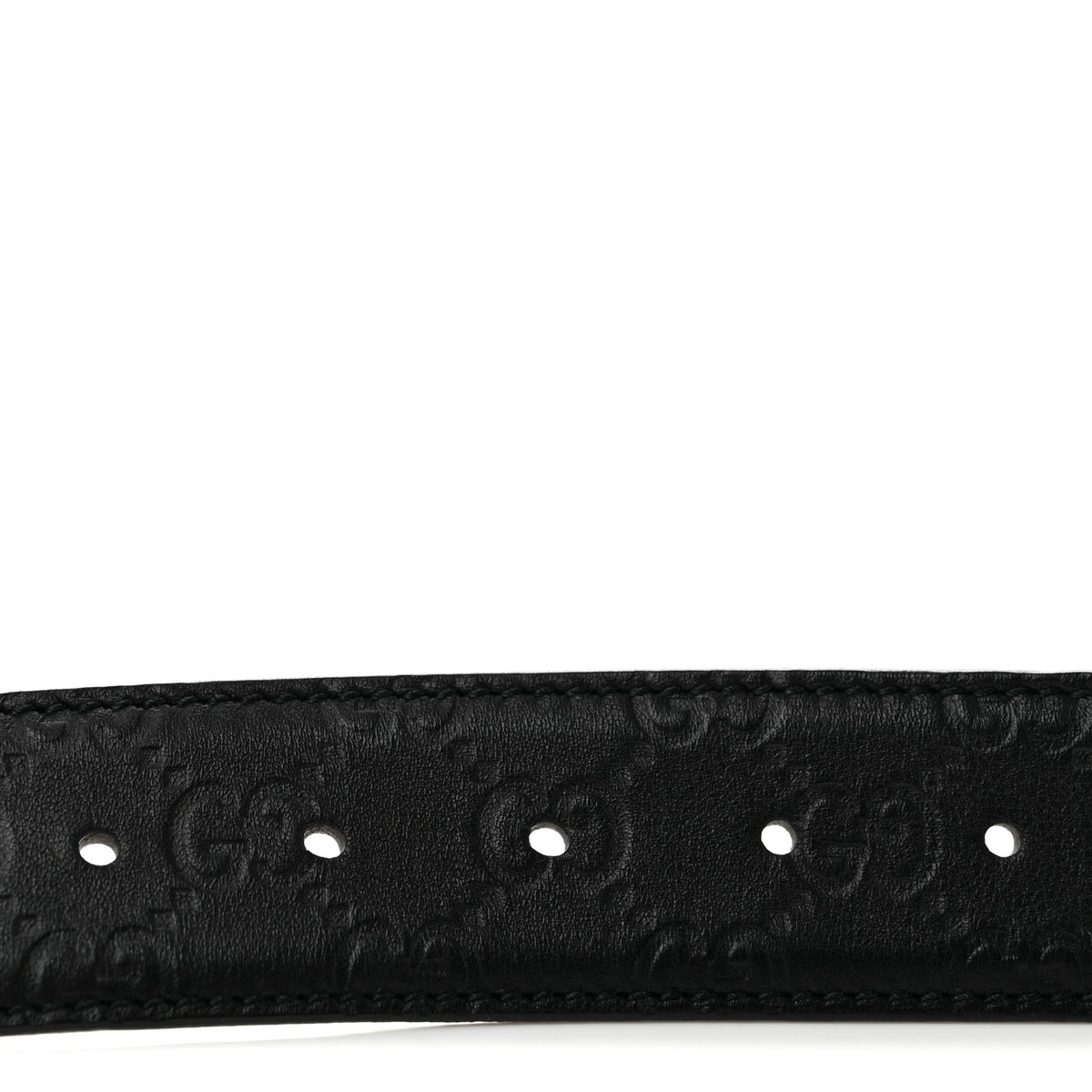 Gucci Guccissima Interlocking G Belt 105 42 Black 3 of 7